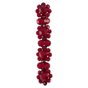Flower Hair Clip - Simone Rocha - Crystal - Red